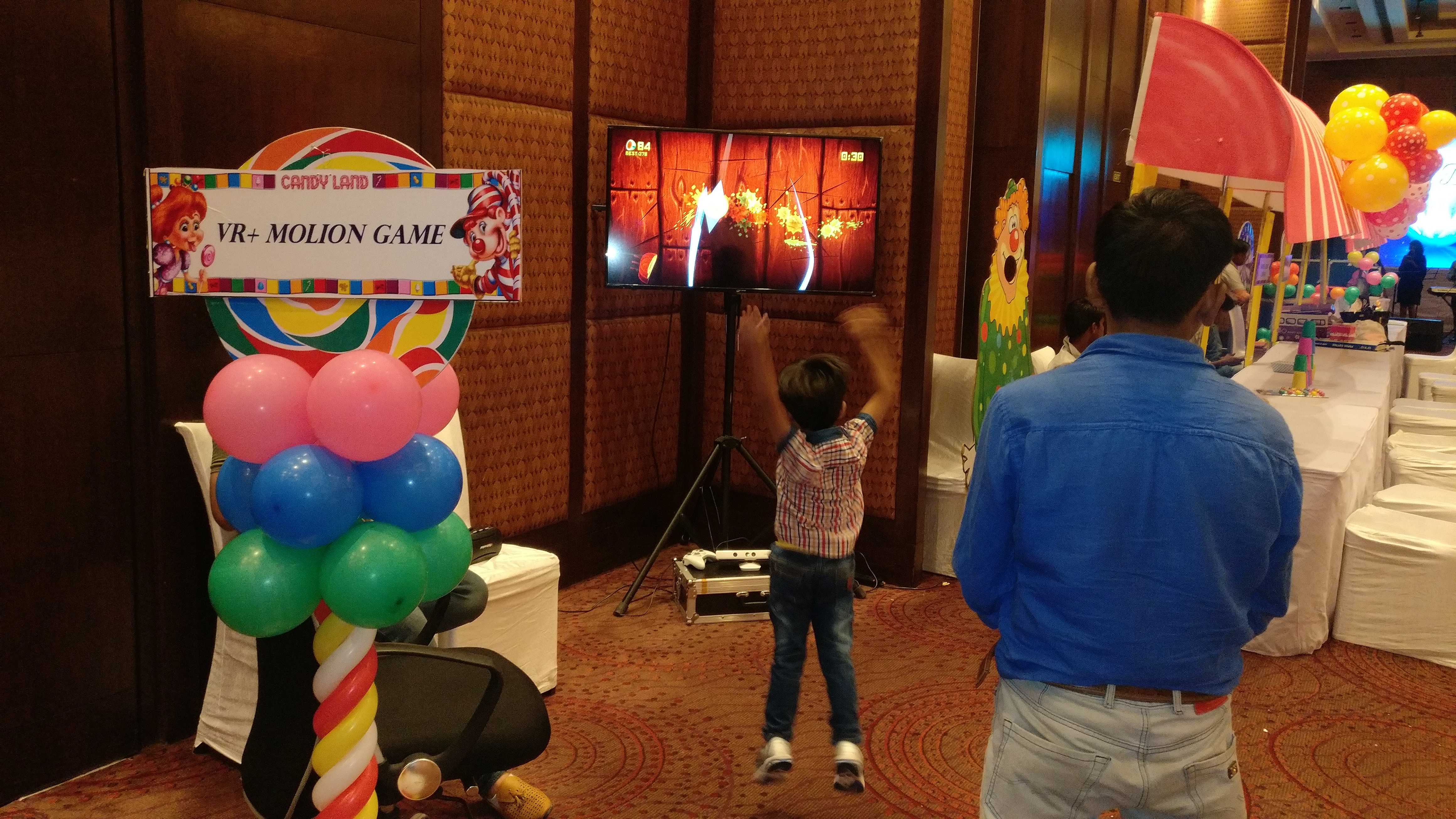 Motion Fruit Ninja interactive event experience