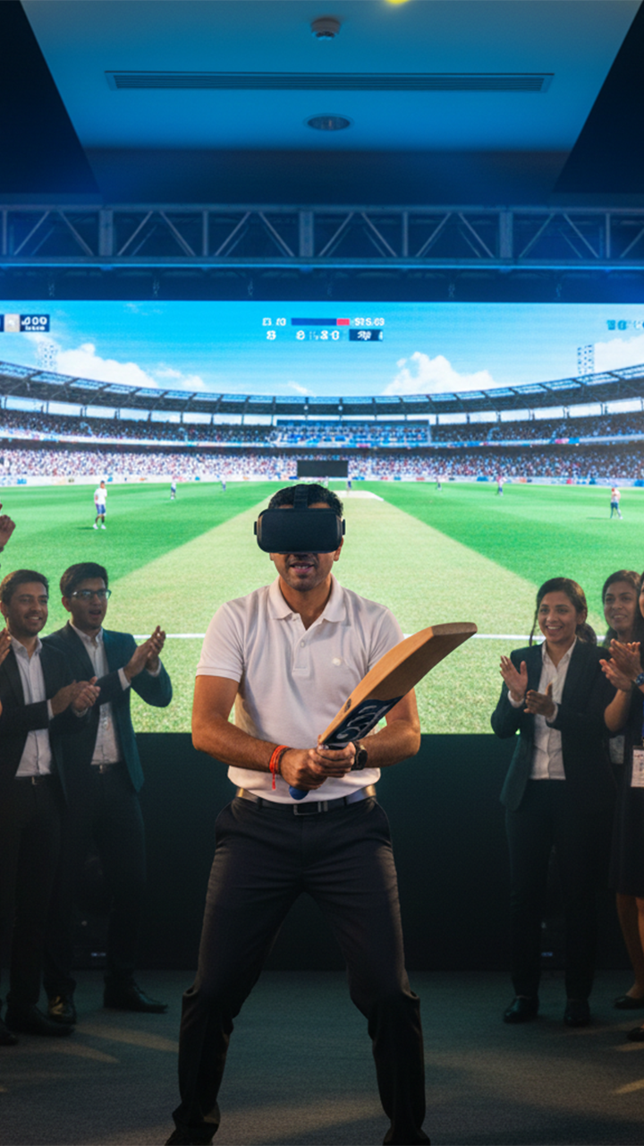 VR Cricket Game interactive event experience