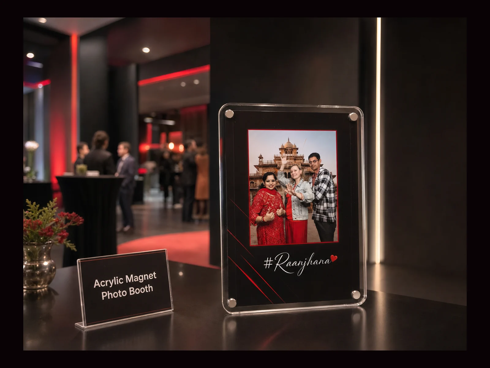 Acrylic Magnet Photo Booth interactive event experience by Magik Touch
