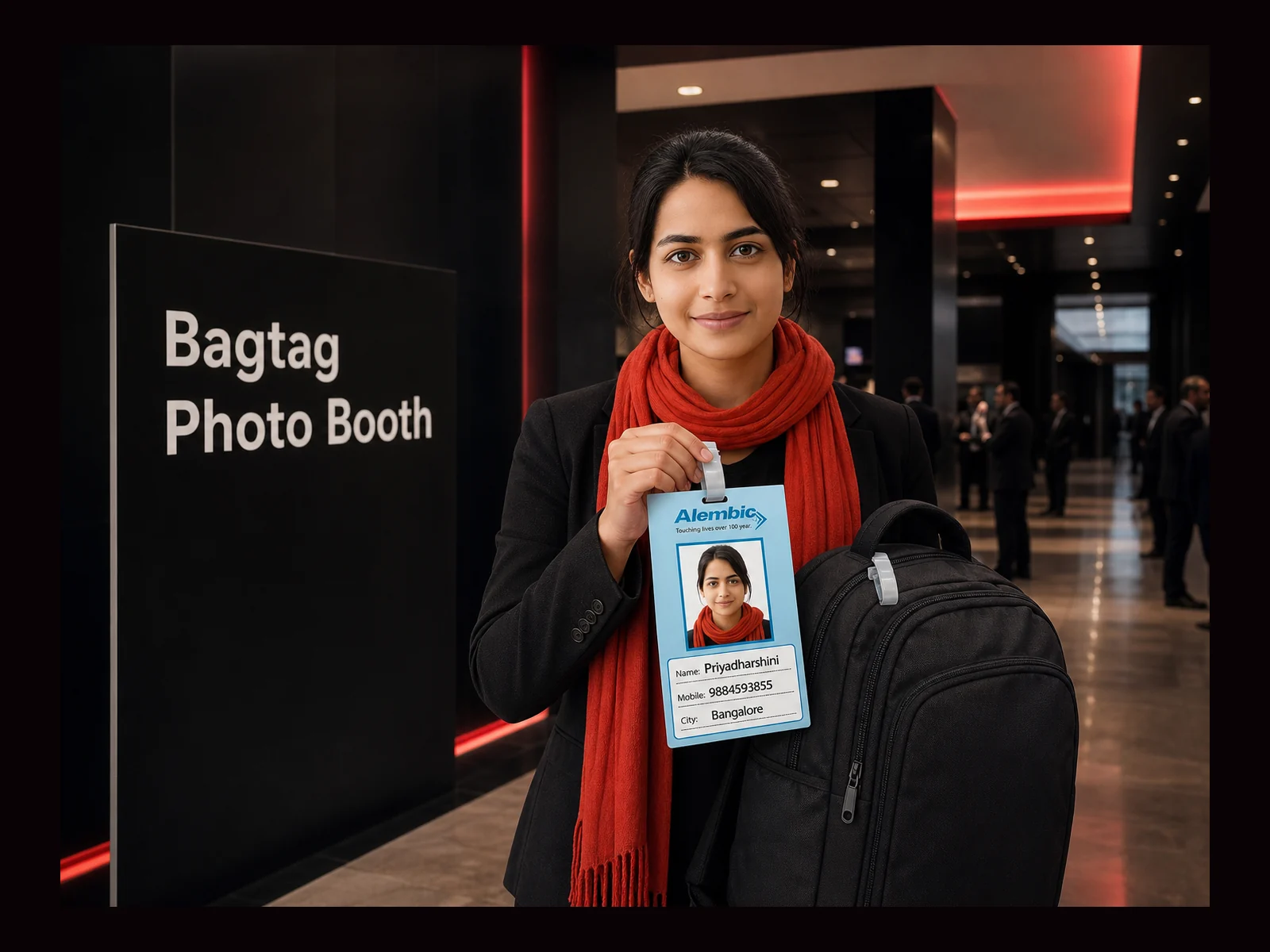 Bagtag Photo Booth interactive event experience by Magik Touch