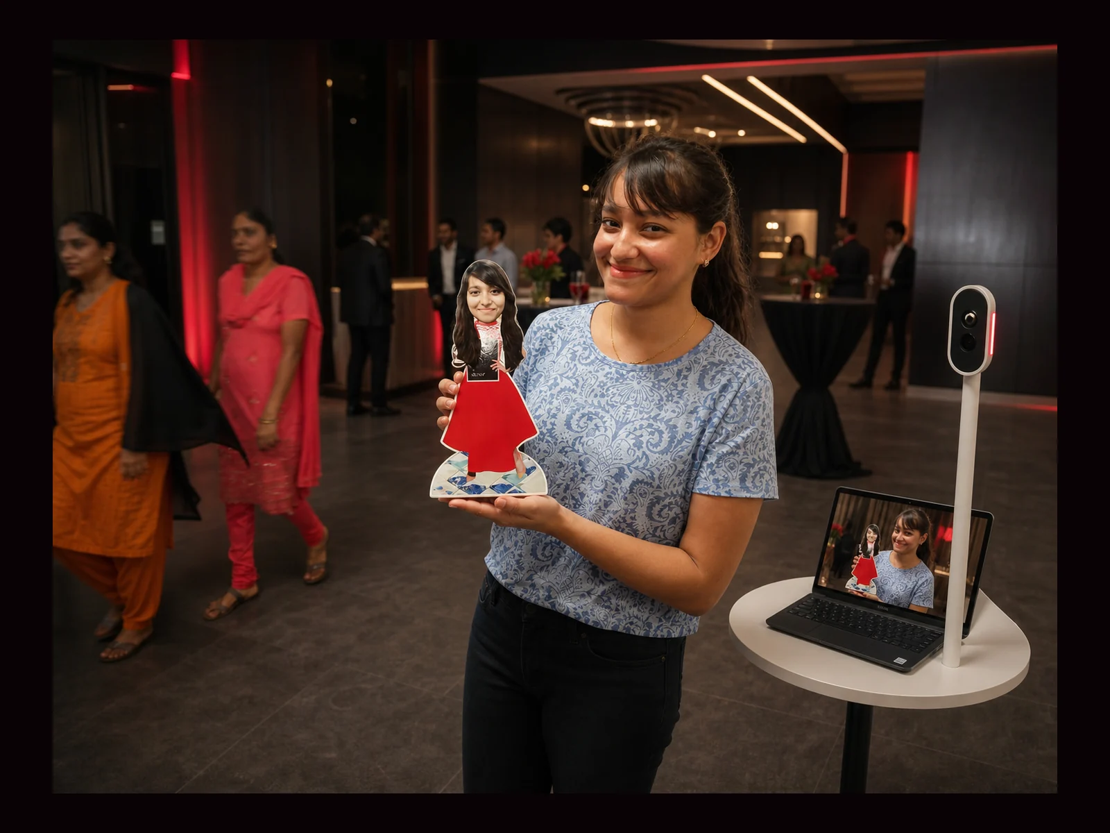 Bobble Head Photobooth interactive event experience by Magik Touch