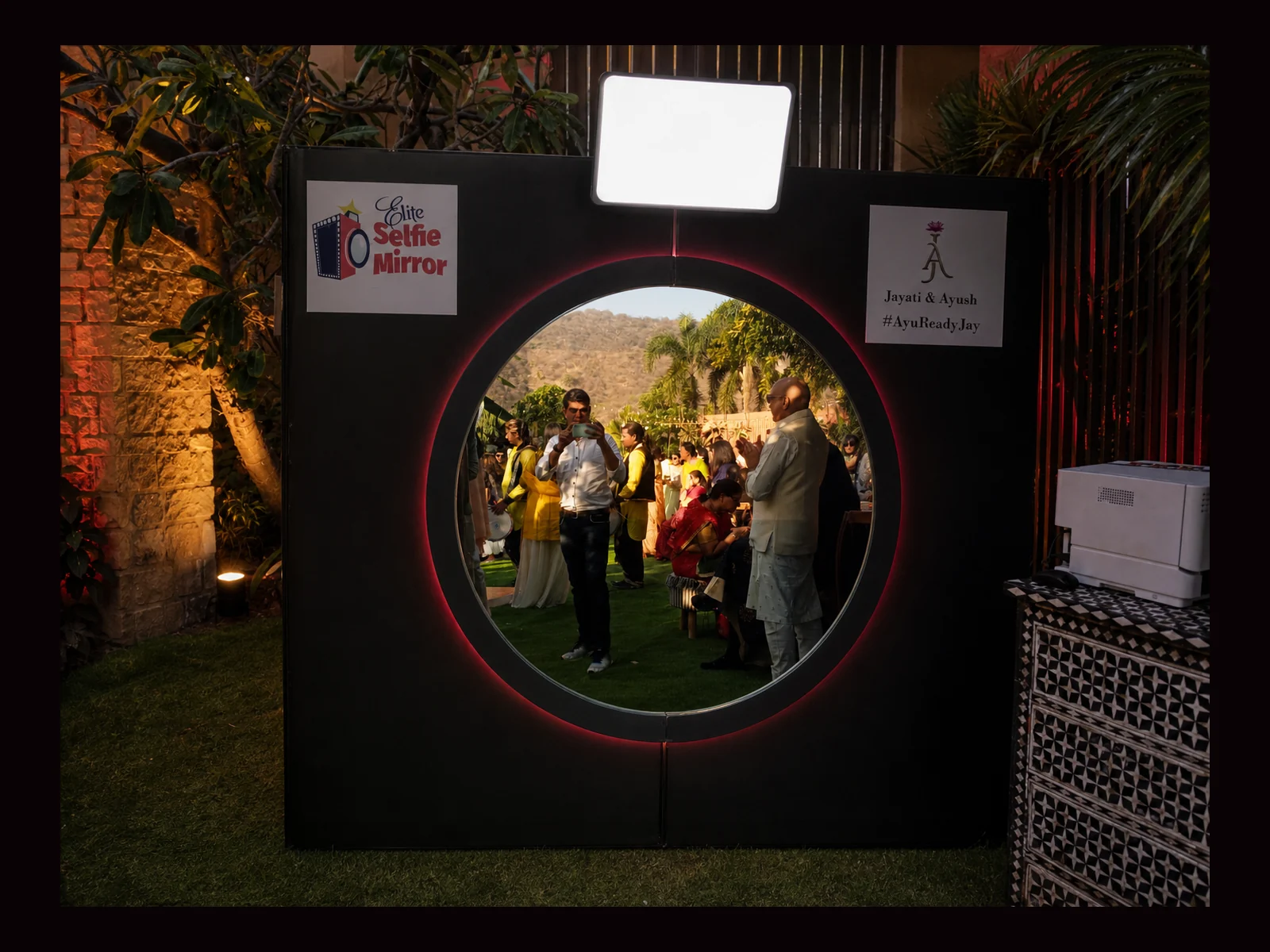 Elite Mirror Photobooth interactive event experience by Magik Touch