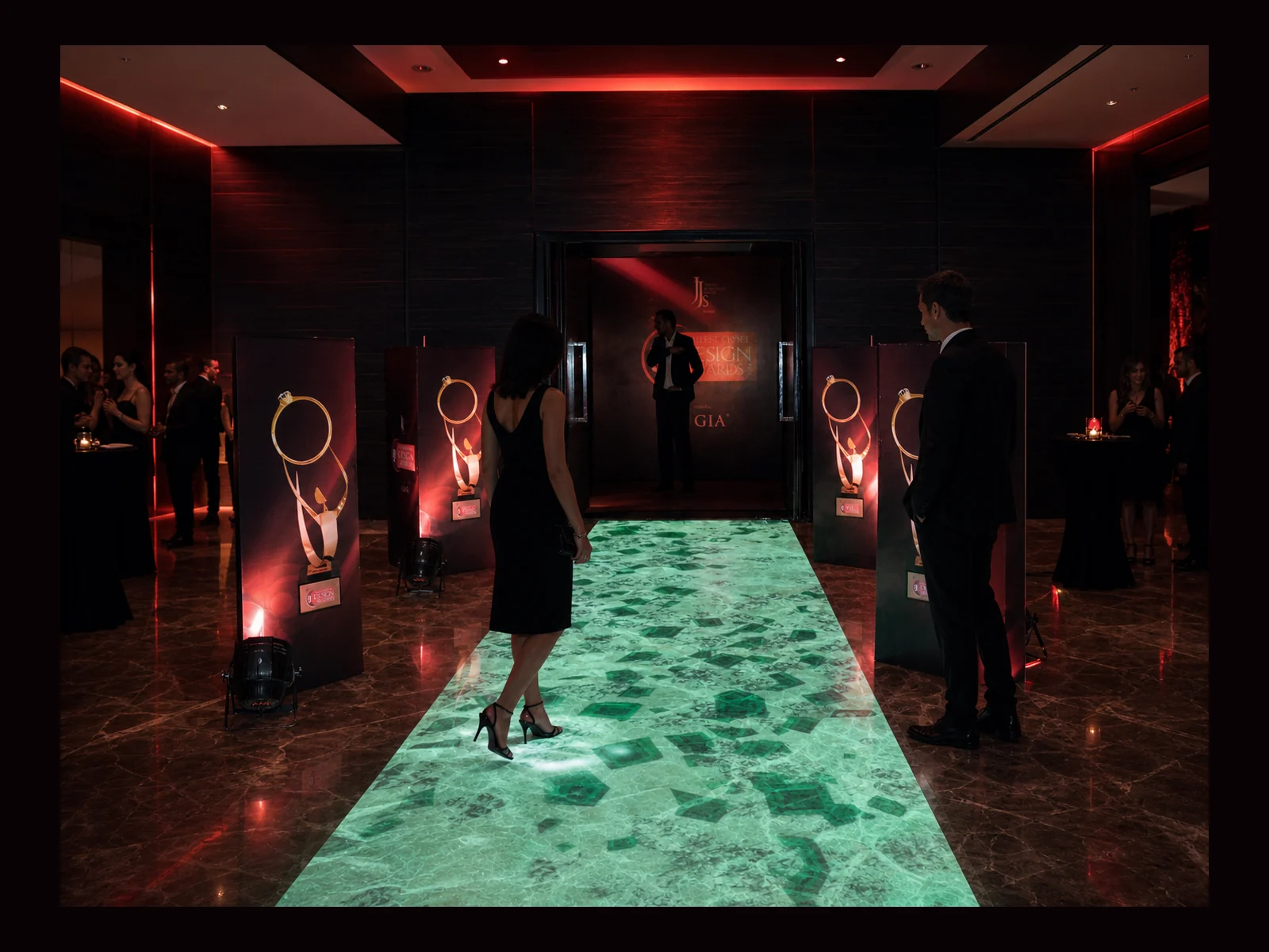Interactive Floor interactive event experience by Magik Touch
