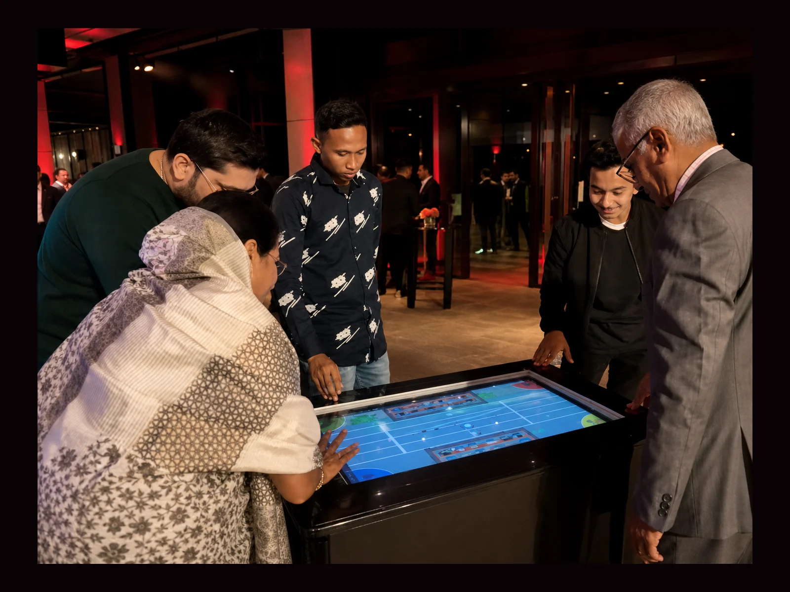 Interactive Table Top interactive event experience by Magik Touch
