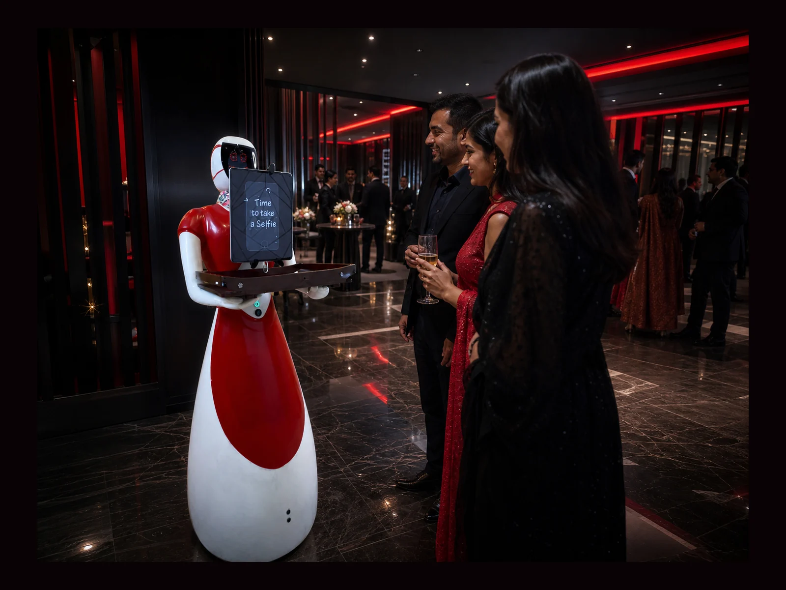 Julie - The Robot Photographer Photobooth interactive event experience by Magik Touch