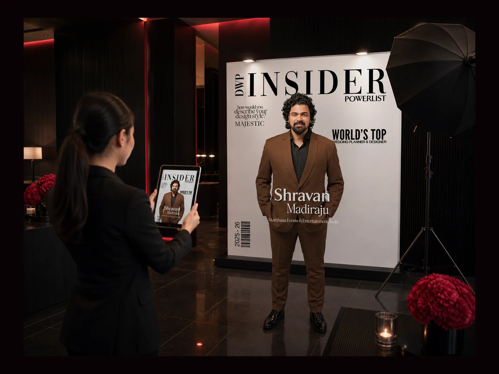 Magazine Photobooth interactive event experience by Magik Touch