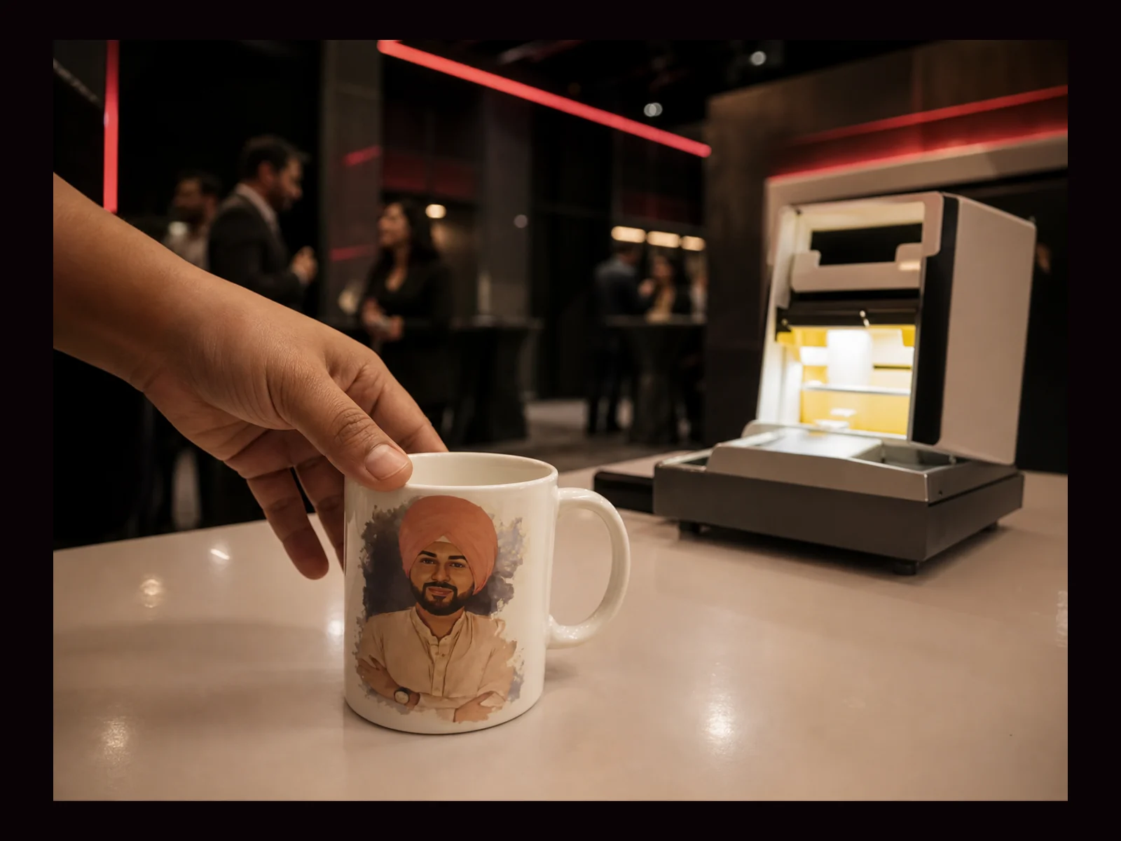 Mug Painting Photobooth interactive event experience by Magik Touch