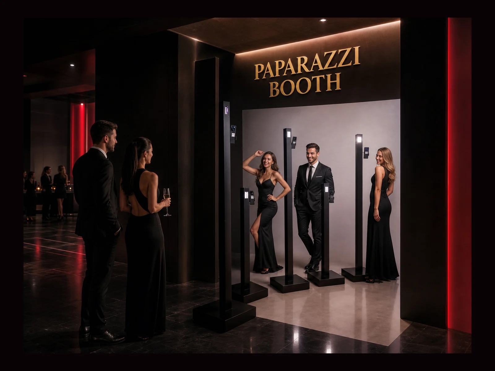 Paparazzi Booth interactive event experience by Magik Touch