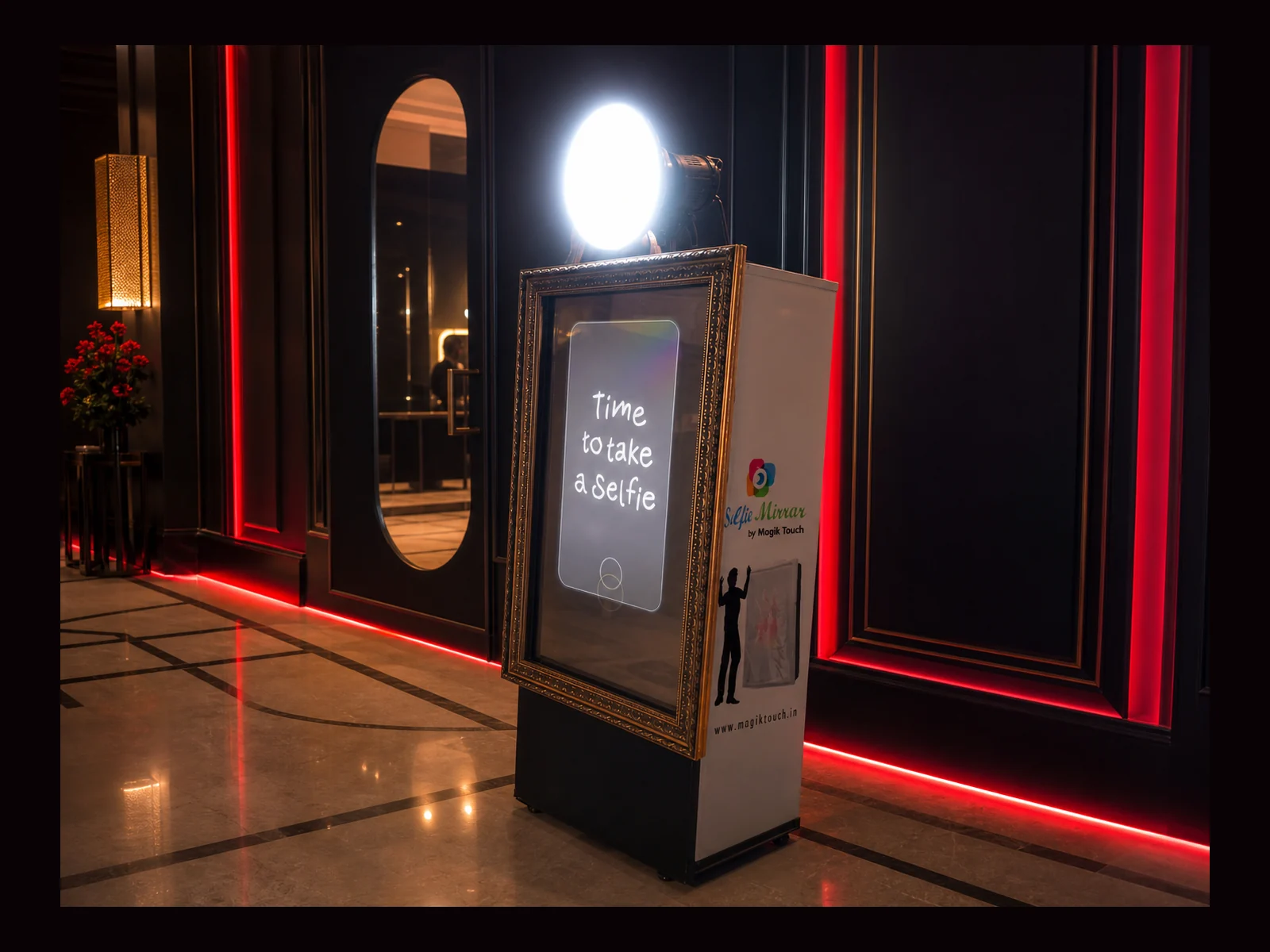 Regular Mirror Photobooth interactive event experience by Magik Touch