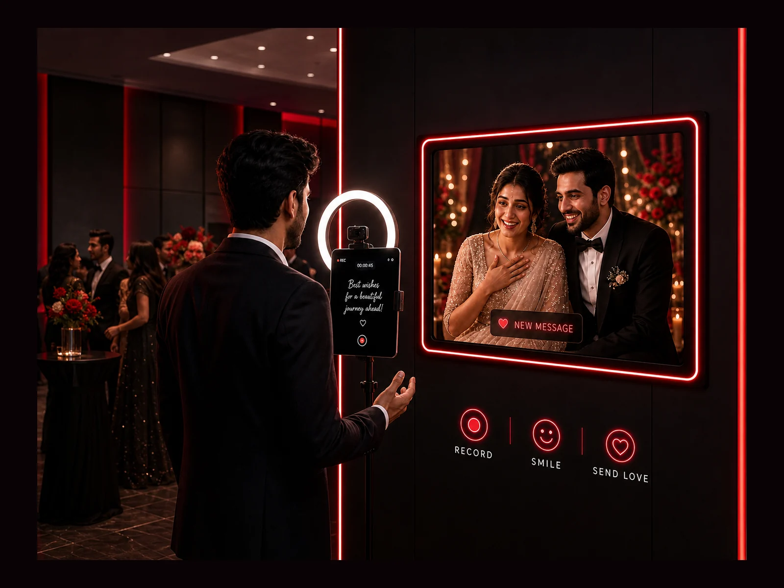 Review (Audio-Video) Booth interactive event experience by Magik Touch