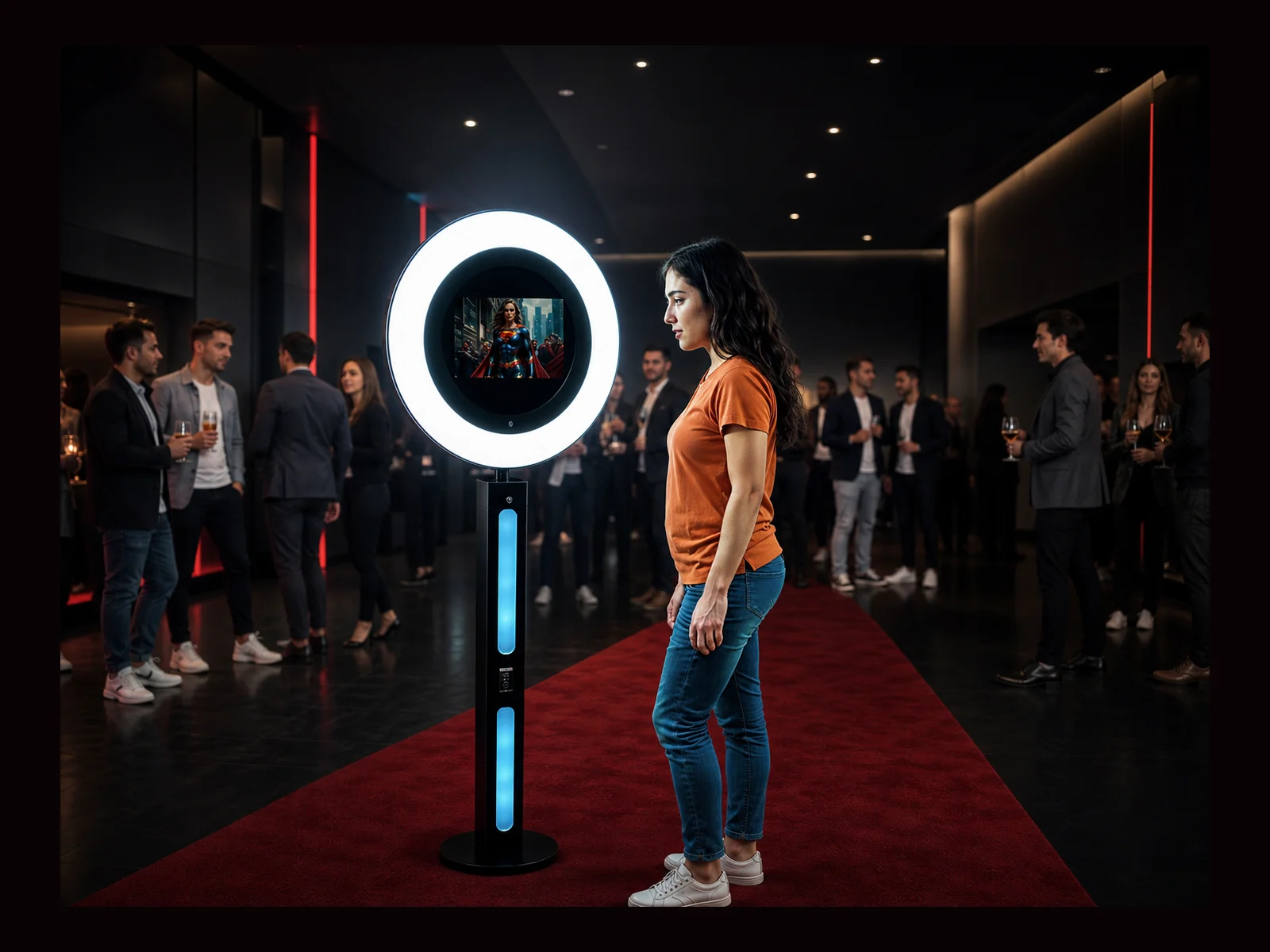 Swag (AI Video) Booth interactive event experience by Magik Touch