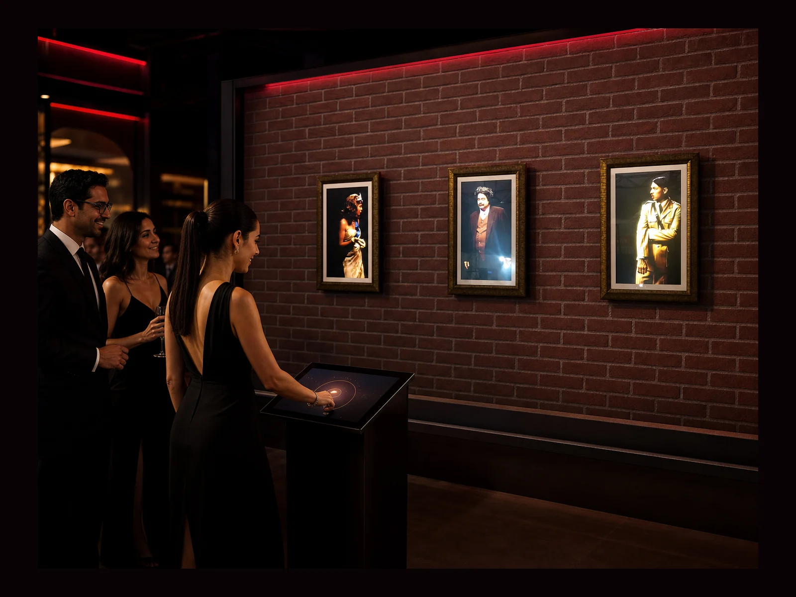 Talking Portrait interactive event experience by Magik Touch