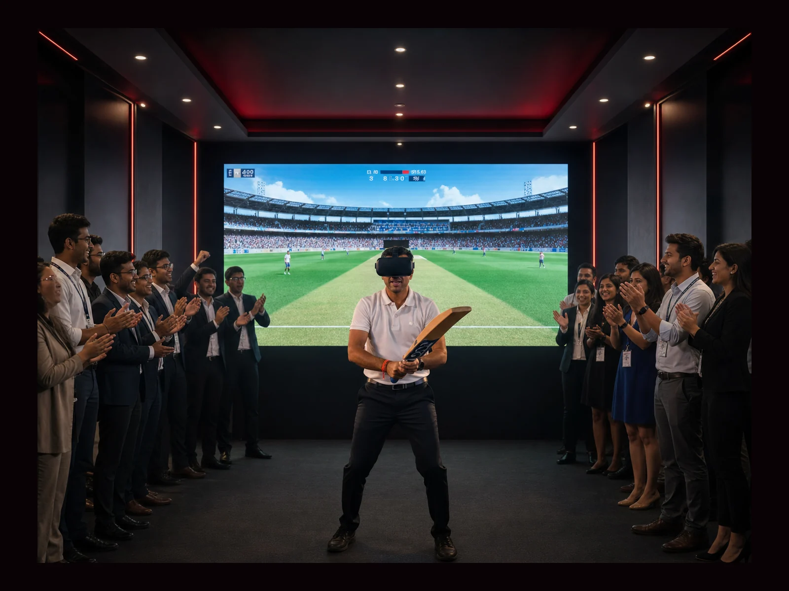 VR Cricket Game interactive event experience by Magik Touch