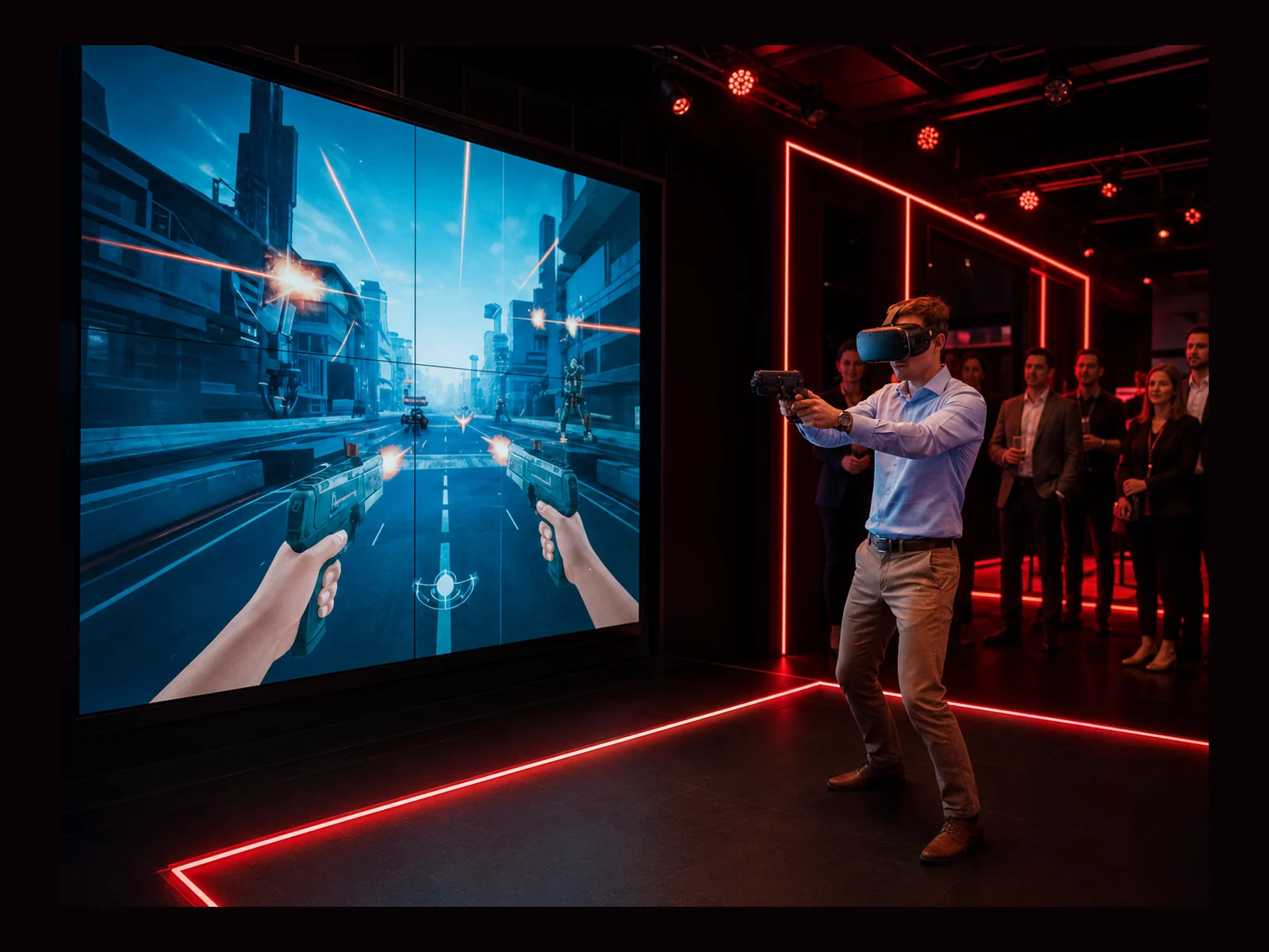 VR Gun Game interactive event experience by Magik Touch
